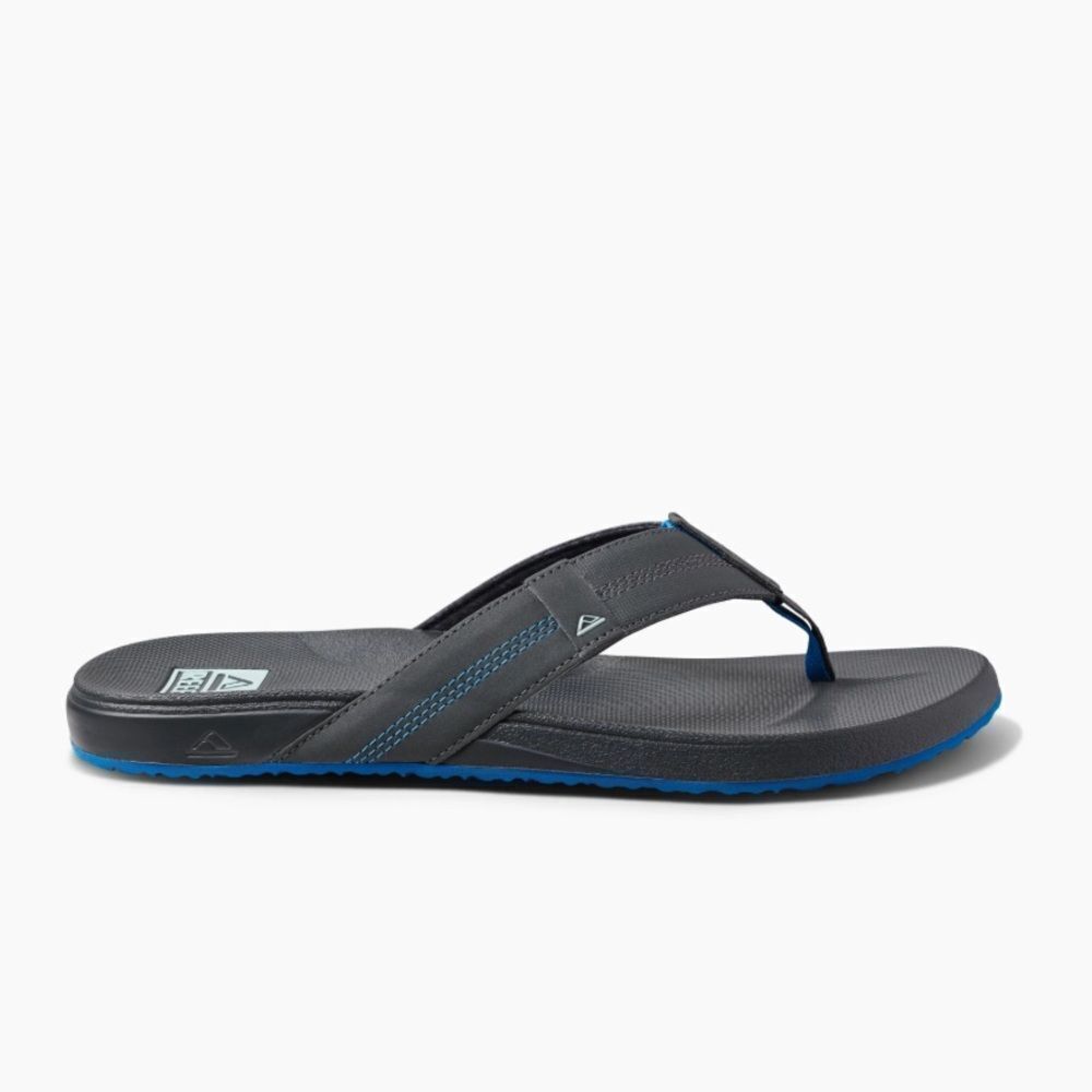 REEF CUSHION PHANTOM GUNMETAL OCEAN MEN'S‎ SANDAL SIZE 8 NWT in packaging - Picture 2 of 7